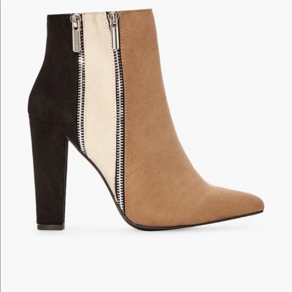 JustFab colorblock bootie